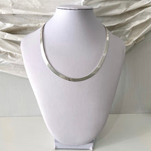 Load image into Gallery viewer, Silver Herringbone Necklace
